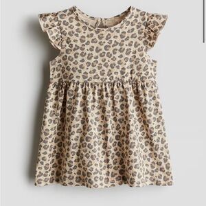 Girls Leopard Cotton Dress